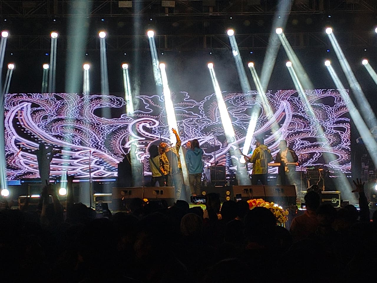 Full production rig, LED wall and a packed ground at the headline set.